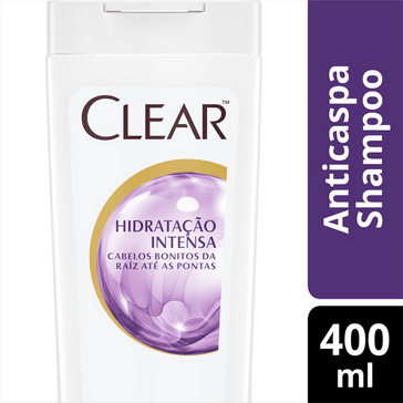 Shampoo Anticaspa Clear Women Hidratação Intensa 400 ML