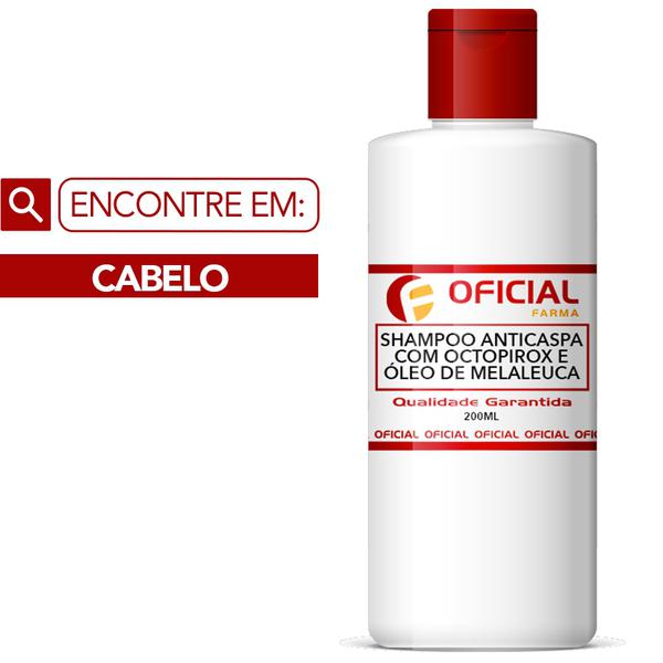 Shampoo Anticaspa com Octopirox e Óleo de Melaleuca 200ml - Oficialfarma