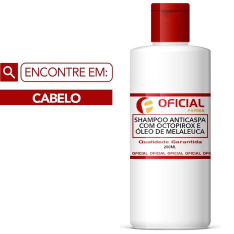 Shampoo Anticaspa com Octopirox e Óleo de Melaleuca 200Ml
