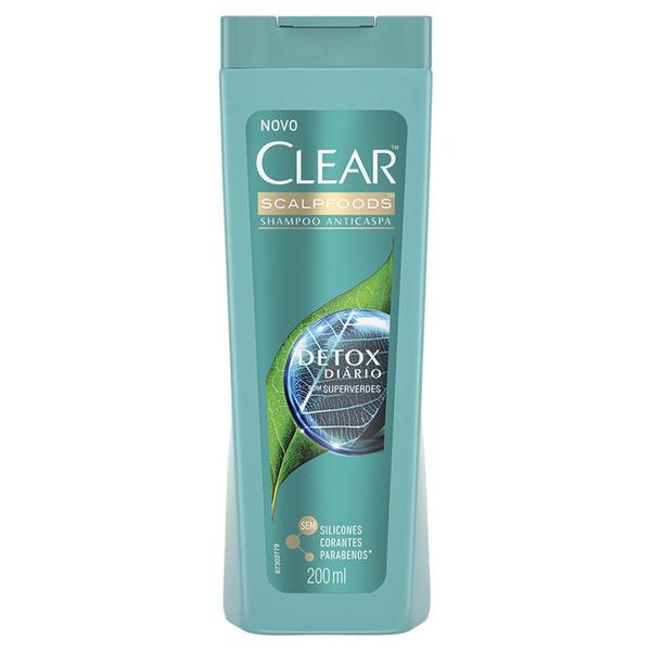 Shampoo Anticaspa Detox Diário - 200 Ml Clear