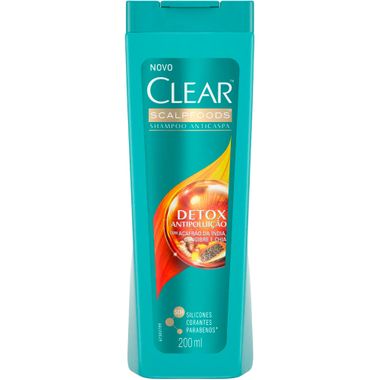 Shampoo Anticaspa Detox Poluição Clear 200ml