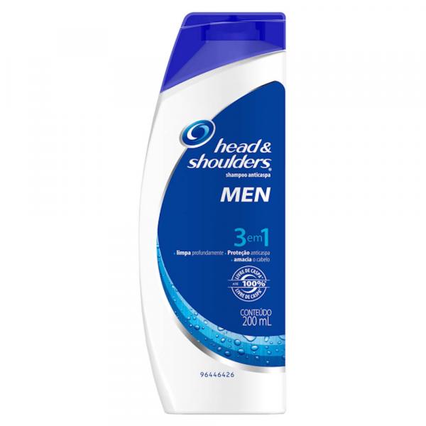 Shampoo Anticaspa 3 em 1 Men - 200ml - Head Shoulders