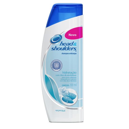Shampoo Anticaspa Head & Shoulders Hidratação com Óleo de Amêndoas 200ml