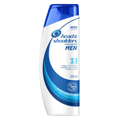 Shampoo Anticaspa Head & Shoulders Men 3 em 1 200Ml