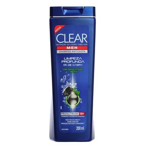 Shampoo Anticaspa Limpeza Profunda Clear Men 200mL