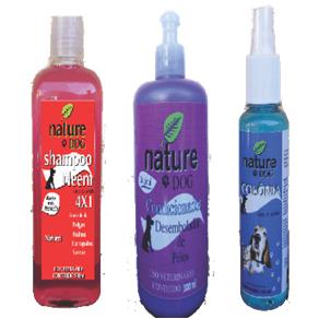 Shampoo Anti Pulgas 500 Ml + Condicionador 500 Ml + Colônia 120 Ml para Cães e Gatos - (kit Promocional Nature Dog)