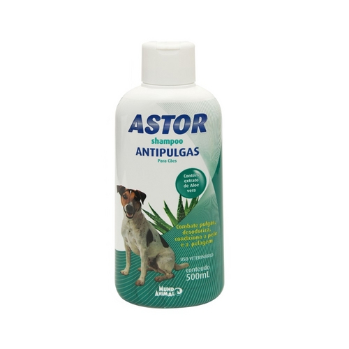 Shampoo Antipulgas Astor Mundo Animal - 500 Ml