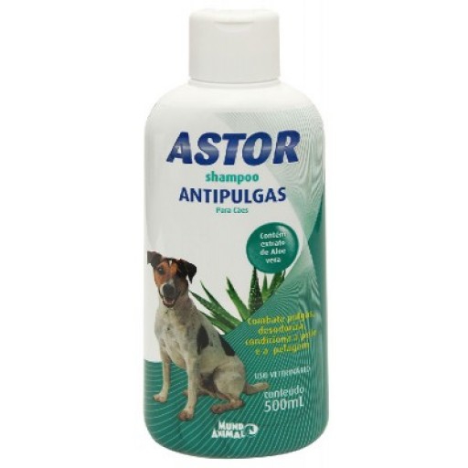 Shampoo Antipulgas Astor para Cães - 500ml - Mundo Animal