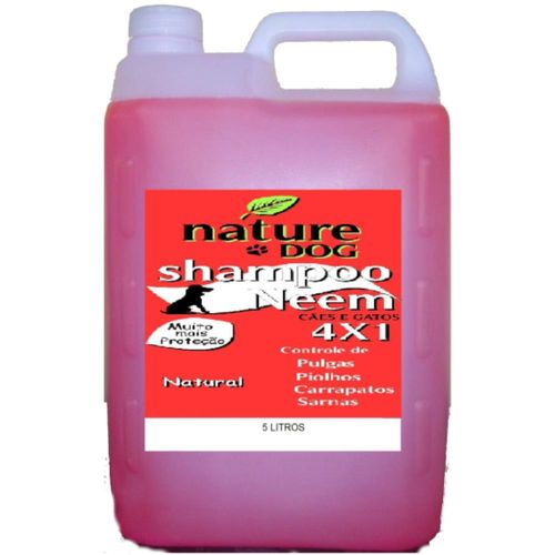 Shampoo Antipulgas Nature Dog 4X1 (controle de Pulgas,Carrapatos,Sarnas e Piolhos)- 5 Litros