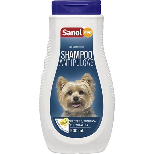 Shampoo Antipulgas Sanol Dog para Cães - 500Ml
