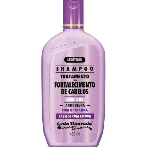 Shampoo Antiqueda com Queratina Escova Gota Dourada 430ml