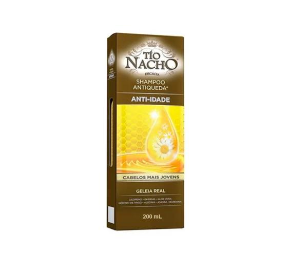 Shampoo Antiqueda Nutrição E Brilho Anti-idade 200ml Tio Nacho - 1 Unidade