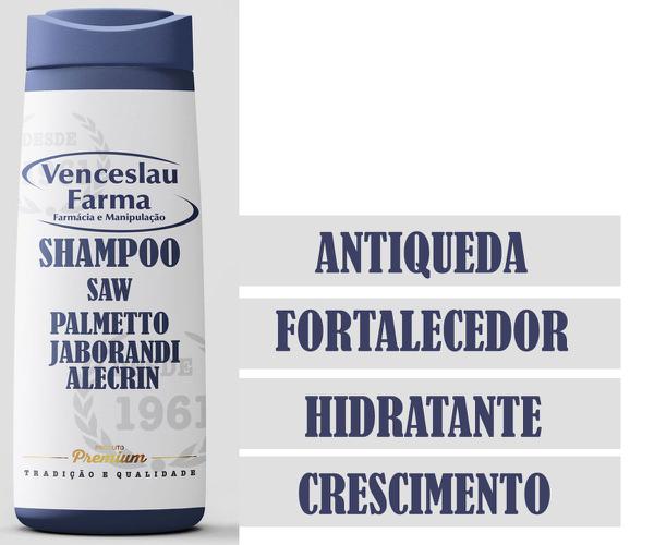 Shampoo Antiqueda Saw Palmetto Alecrim e Jaborandi 120ml - Venceslaufarma