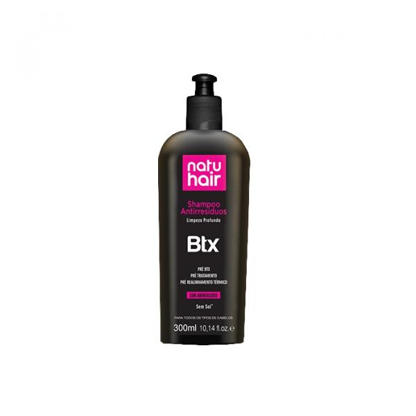 Shampoo Antirresíduo BTX NatuHair 300 Ml - Natuhair Cosméticos