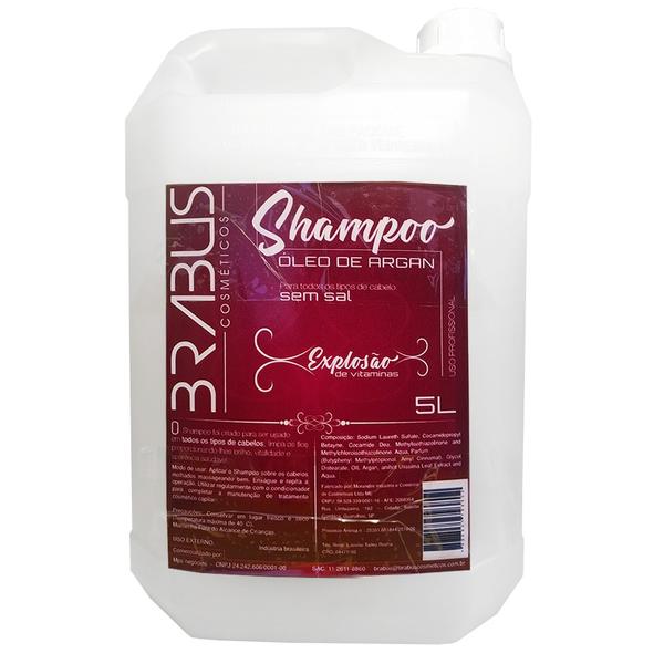 Shampoo Argan 5L - Brabus Cosmeticos Profissional