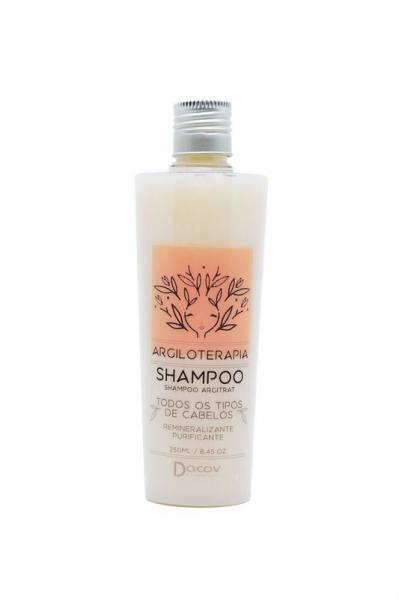 Shampoo Argila Branca Remineralizante Purificante 250 Ml Argiloterapia - Dacov Cosméticos