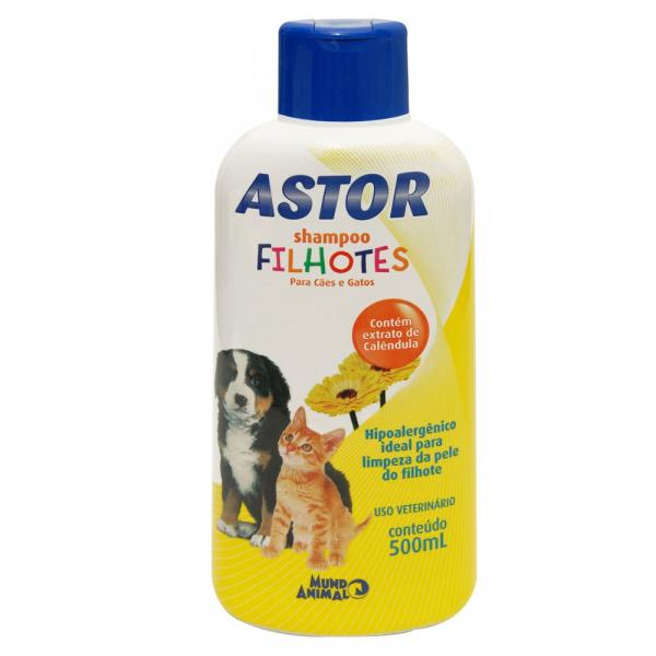 Shampoo Astor Filhotes para Cães - 500 ML - Mundo Animal