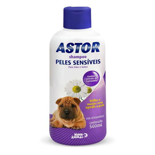 Shampoo Astor Peles Sensíveis 500ml Mundo Animal