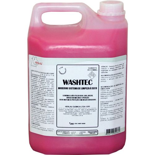 Shampoo Automotivo de Lavagem a Seco Washtec Concentrado 5 Litros - Limpa e Encera - Henlau