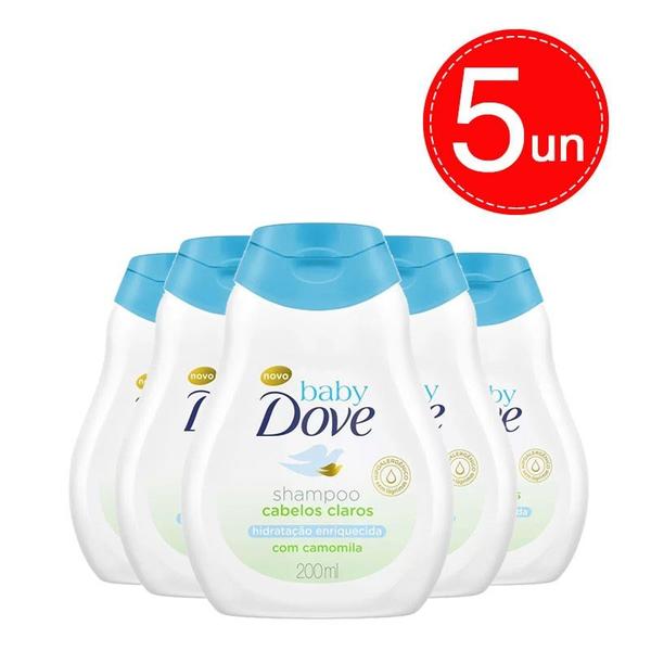 Shampoo Baby Dove Cabelos Claros Hidratação Enriquecida 200ml Leve 5 Pague 4