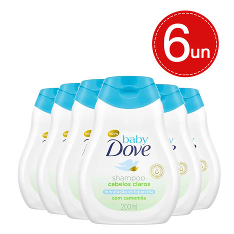 Shampoo Baby Dove Cabelos Claros Hidratação Enriquecida 200Ml Leve 6 Pague 4