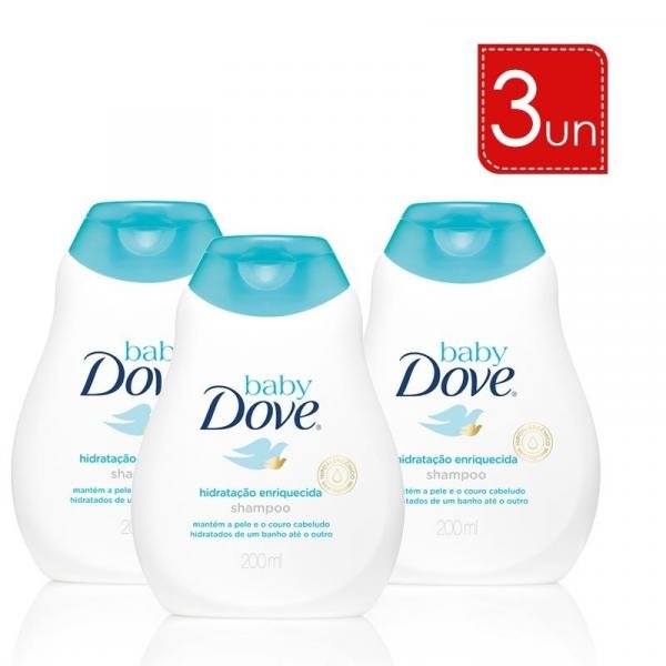 Shampoo Baby Dove Hidratação Enriquecida 200ml Leve 3 Pague 2