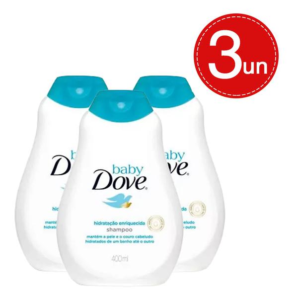 Shampoo Baby Dove Hidratação Enriquecida 400ml Leve 3 Pague 2