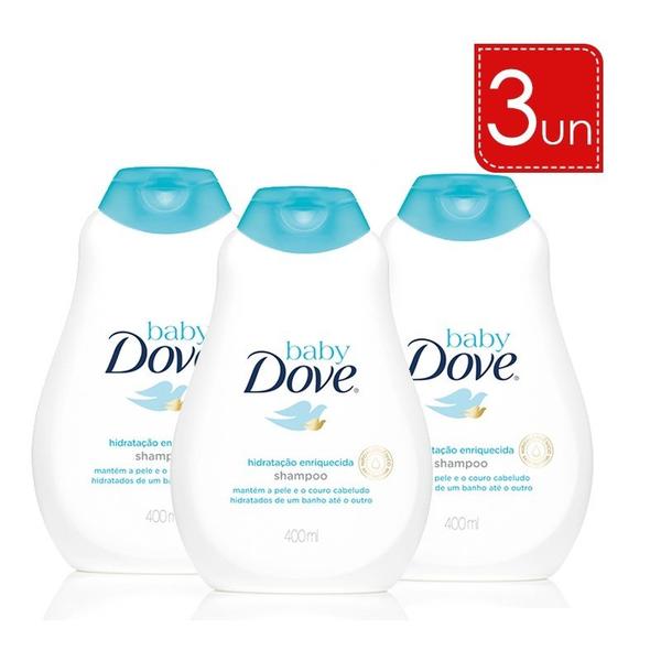 Shampoo Baby Dove Hidratação Enriquecida 400ml Leve 3 Pague 2