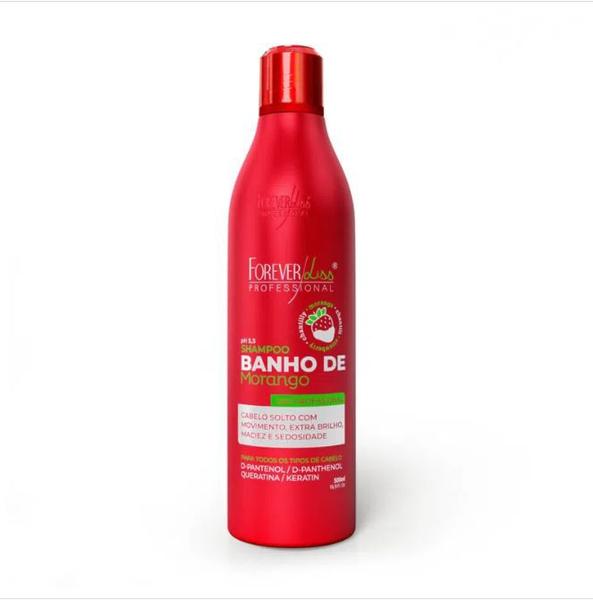 Shampoo Banho de Verniz Morango Forever Liss 500ml