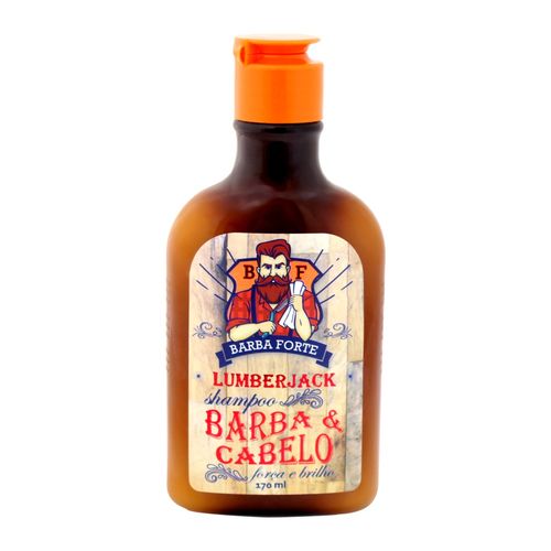 Shampoo Barba e Cabelo Lumberjack 170ml Barba Forte
