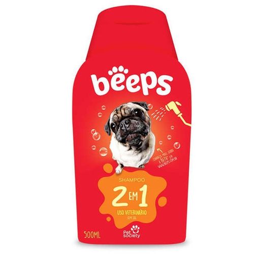Shampoo Beeps Pelos Curtos 2x1 500ml