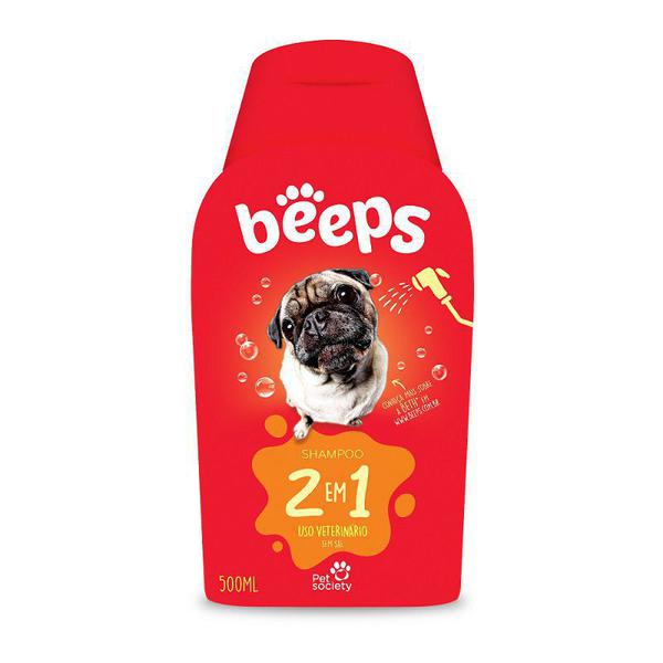 Shampoo Beeps Pet Society 2 em 1 500 Ml