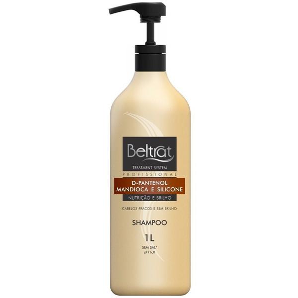 Shampoo Beltrat Profissional Mandioca e Silicone para Cabelos Fracos Sem Brilho 1L Mais Nutrição