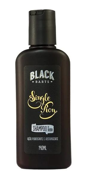 Shampoo Black Barts para Barba Single Ron Refrescância Leve