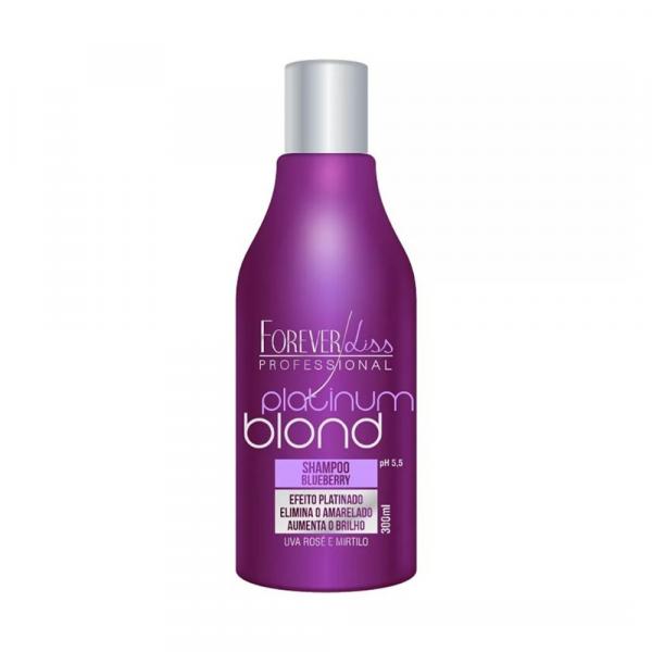 Shampoo Blueberry Matizador Platinum Blond 300ml - Forever Liss