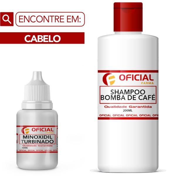 Shampoo Bomba de Café 200ml + Minoxidil Turbinado 120ml - Oficialfarma