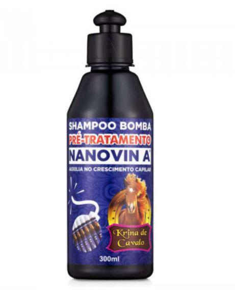 Shampoo Bomba Krina de Cavalo Nanovin a 300ml - Nanovin a Hair