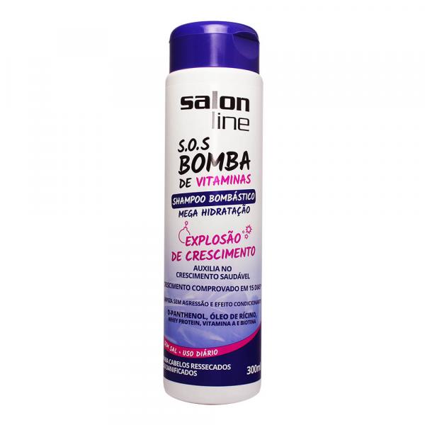 Shampoo Bombástico Mega Hidratação SOS Bomba 300ml - Salon Line