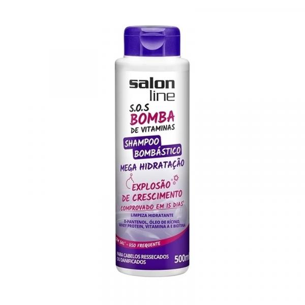 Shampoo Bombastico Salon Line S.O.S Bomba 500 Ml Exploso de Crescimento