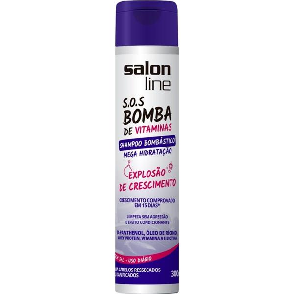 Shampoo Bombstico S.o.s Bomba Mega Hidratao Salon Line 300ml (34788) - Devintex Cosm Ltda