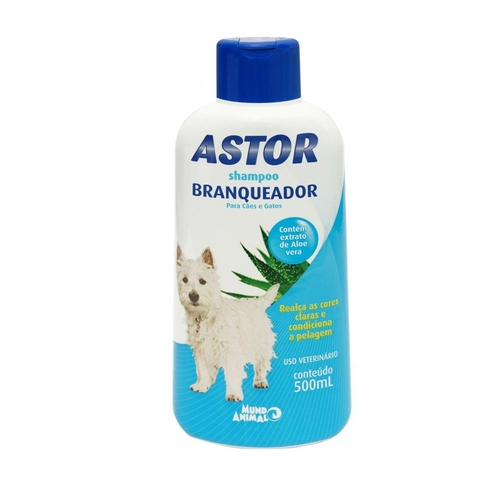 Shampoo Branqueador Astor Mundo Animal - 500 Ml