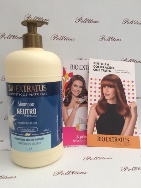 Shampoo Brilho Natural Neutro 1 LITRO Bio Extratus - Bioextratus