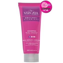 Shampoo Brilho + Vitaminas Unissex 200ml Vizcaya