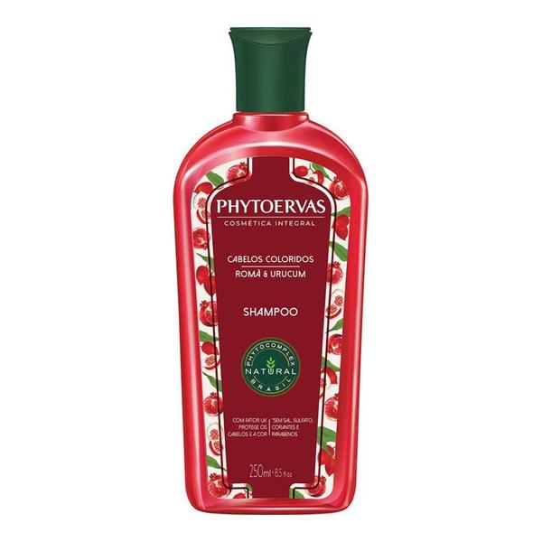 Shampoo Cabelo Colorido Romã e Urucum 250ml - Phytoervas