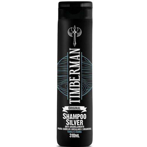 Shampoo Cabelo e Barba Silver 310 Ml da Timberman
