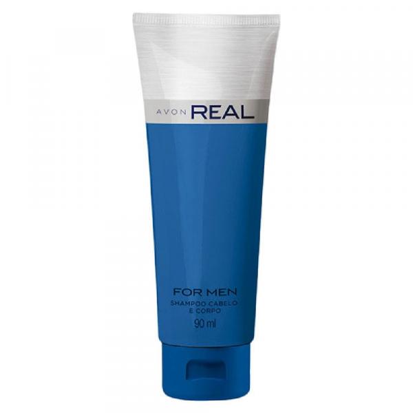 Shampoo Cabelo e Corpo Real - 90 Ml - Avon Real