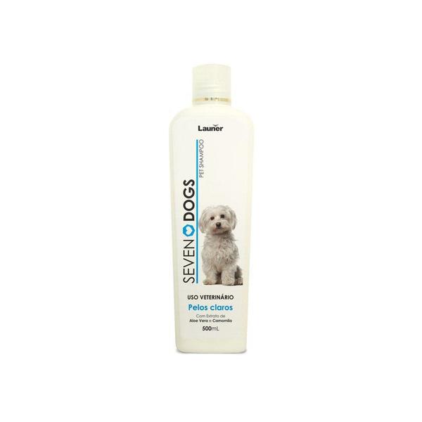 Shampoo Cachorro Pelos Claros Seven Dogs 500ml - Launer Linha Seven