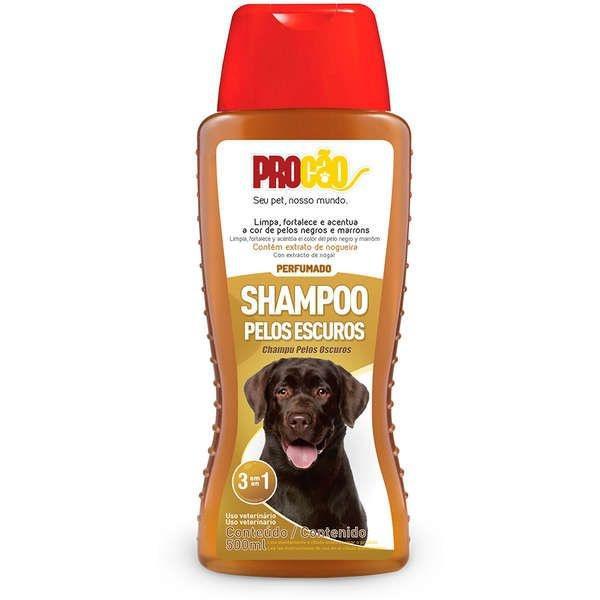 Shampoo Cachorro Pelos Escuros 500ml Procão