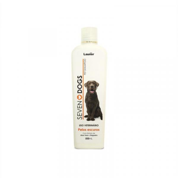Shampoo Cachorro Pelos Escuros Seven Dogs 500ml - Launer Linha Seven