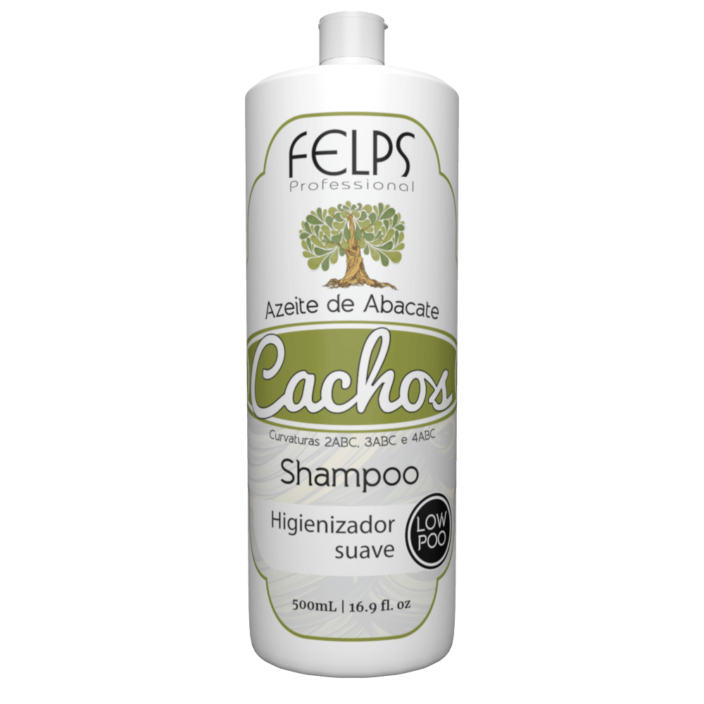 Shampoo Cachos Felps Low Poo Azeite de Abacate 500ml